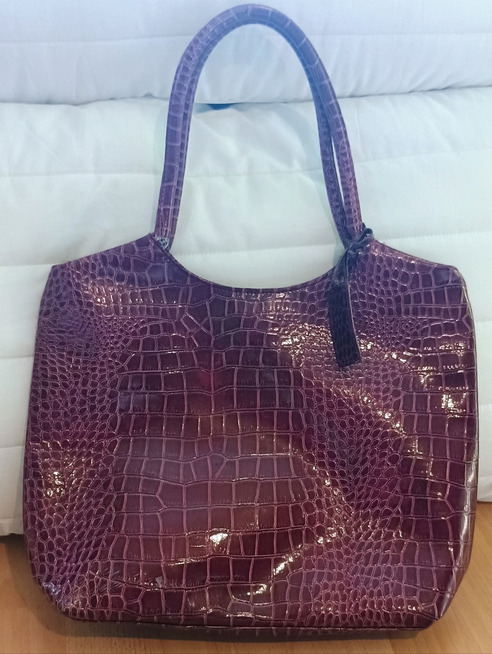 Neiman Marcus Maroon Tote